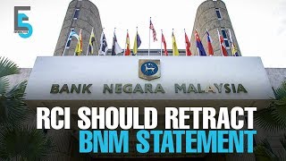 EVENING 5: RCI asked to retract BNM forex loss statement