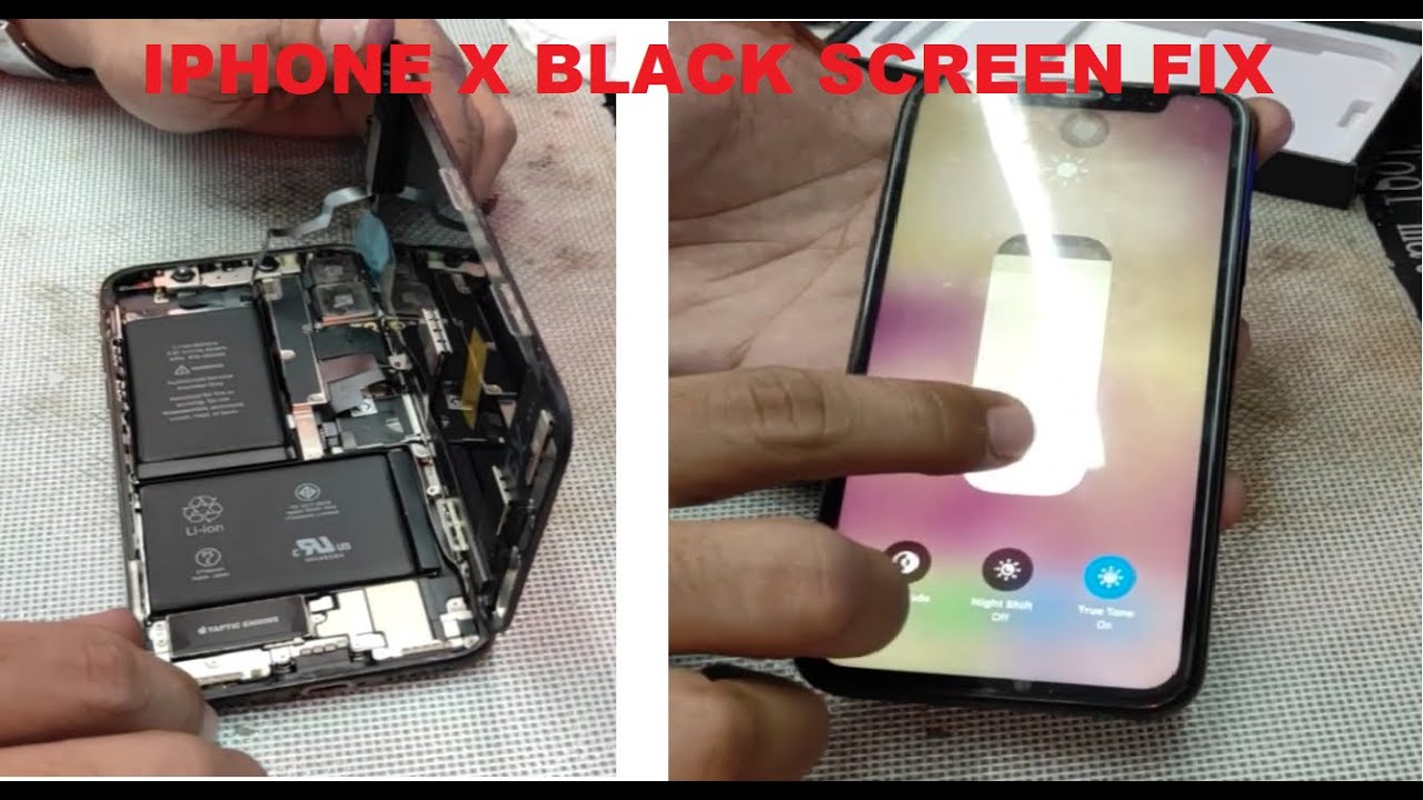 Iphone X Black Screen Fix Successfully - YouTube