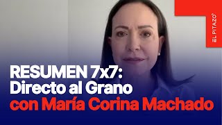 María Corina Machado: Trump sabe que Maduro es el cabecilla del Tren de Aragua