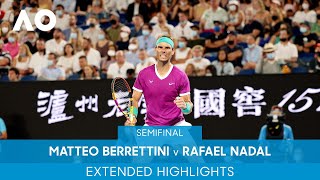 Matteo Berrettini v Rafael Nadal Extended Highlights (SF) | Australian Open 2022