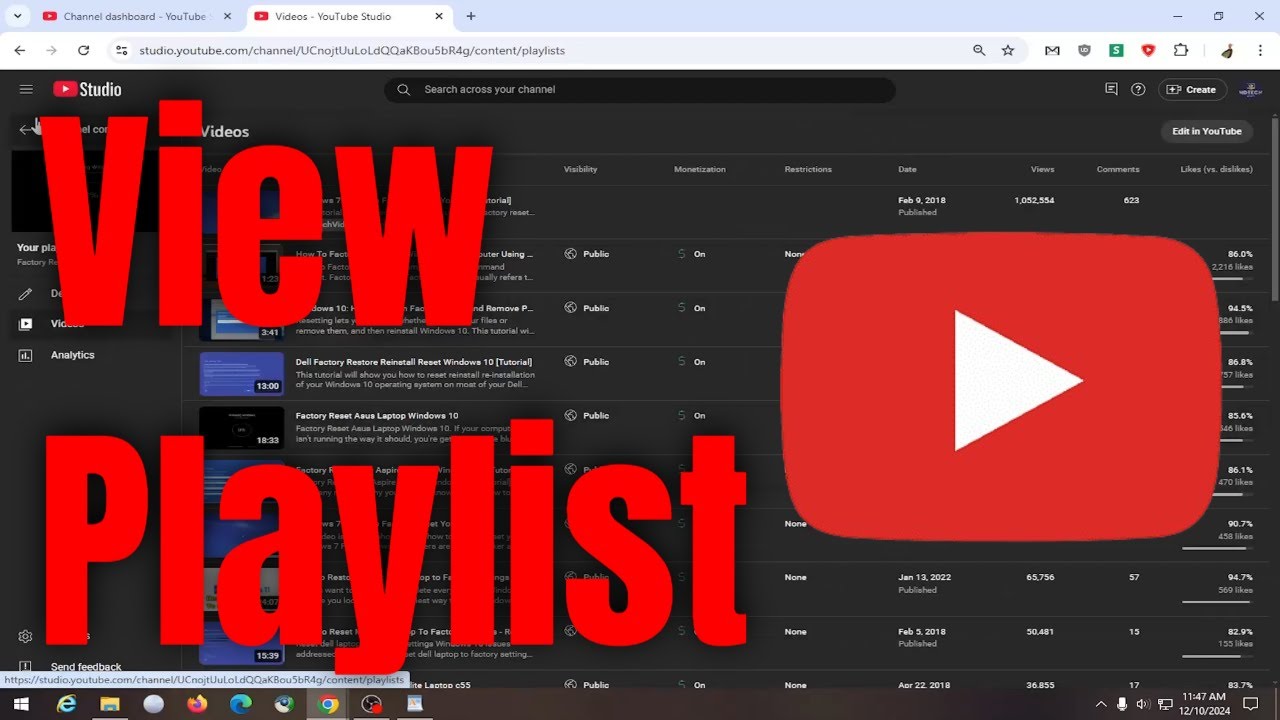 How To View Your Youtube Playlist Guide Youtube