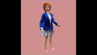 Resizing the Woman's Suit Blazer to fit Pear Smart Doll