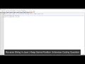 Reverse String in Java | Keep Same Position | Interview Coding Question