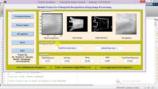 Matlab Code for Palmprint Recognition using Image Processing Final Year Project