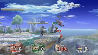 [SSBB TAS] Mario vs. Luigi vs. Lv1 CPUs Fox and Falco