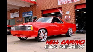 FULLY CUSTOMIZED 1979 CHEVY EL CAMINO CAR REVIEW! 22 INCH FORGIOTO WHEELS, SMALL BLOCK 406 AND MORE