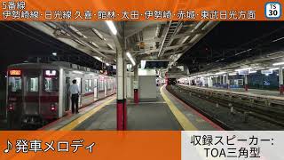 【東武鉄道】東武動物公園駅 自動放送・発車メロディー