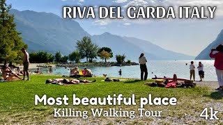 RIVA DEL GARDA ITALY : LAKE GARDA ITALY | 4k AMAZING WALKING TOUR | PROWALK TOUR 4k HDR 60FPS