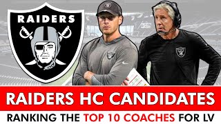 NEW Raiders Head Coach Candidate Rankings Featuring Ben Johnson \u0026 Pete Carroll