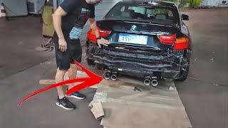 FABRIQUEI UM ESCAPE 4” pra minha bmw 435 ! Ficou insano 🔥