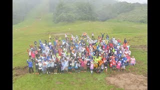 ゲレンデ逆走マラソン2019 箕輪スキー場「標高1,500ｍを駆け巡れ！雨季ウキ高地レース」【 開会式・山頂カメラ・表彰式 】