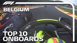 Piastri And Sainz Collide And The Top 10 Onboards | 2023 Belgian Grand Prix | Qatar Airways