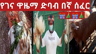 እንኳን ለገና በአል በሰላም አደረሳችሁ የገና ዋዜማ ድባብ በኛ ሰፈር ኑ አብረን በግና ዶሮ እንግዛ👏💃