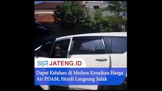 Dapat Keluhan di Medsos Kenaikan Harga Air PDAM, Hendi Langsung Sidak