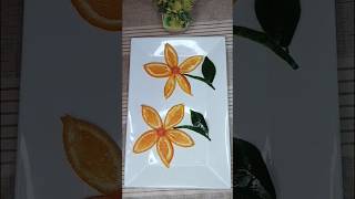 Orange Flower Designs l Fruit cutting ideas l Fruit carving style #cookwithsidra #cuttingfruit #diy