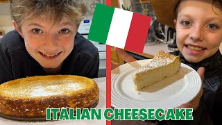 🇮🇹 American Kids Try Torta di Ricotta | Food 220 of 1000