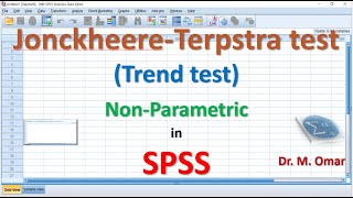 Jonckheere Terpastra test Trend test in SPSS