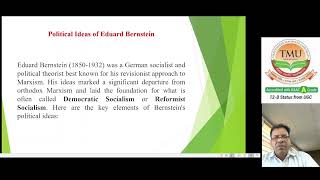 Unit 1: political ideas of Eduard Bernstein