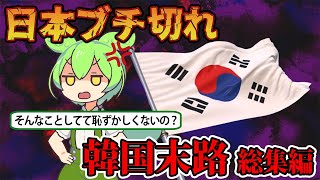 【総集編】日本がブチ切れ韓国の末路【ずんだもん＆ゆっくり解説】