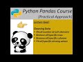Python pandas course(dealing with missing values-NaN)