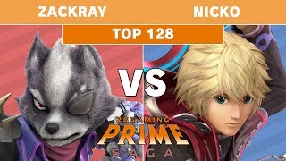 2GG: Prime Saga - GW | Zackray (Wolf) Vs. Nicko (Shulk) Top 128 - Smash Ultimate