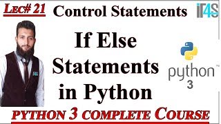 Python Tutorial in Urdu | Hindi | If Else Statement in Python | Selection Structures in Python