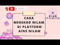 CARA MEREKOD AINS NILAM MURID