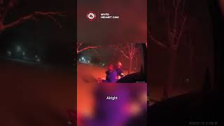 Helmet Cam Captures Dramatic Fire Rescue