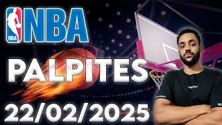 PALPITES NBA DE HOJE 🏀 PARTIDAS + JOGADORES 🏀 - 22/02/2025