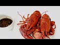 【水煮龙虾】 boiled lobster