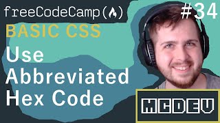 #34 Use Abbreviated Hex Code | Basic CSS | Solution + Overview