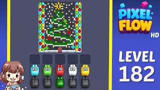 Pixel Flow Level 182 Solution Walkthrough