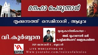 ദനഹാ പെരുന്നാൾ, തൃക്കുന്നത്ത് സെമിനാരി| Voice of Alexios