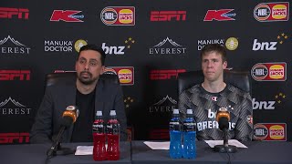 Mody Maor and Tom Abercrombie press conference vs Sydney Kings - Round 15, NBL24