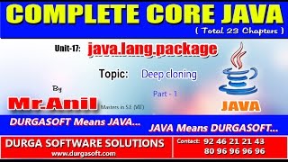 Core Java - java.lang.package - Deep cloning Part - 1