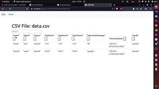 Csv upload || Csv reader using node js and ejs || coding ninja