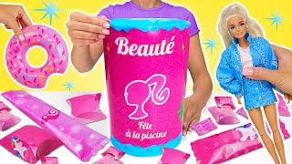 Fête à la piscine de Barbie | Déballage d'un set pour poupées