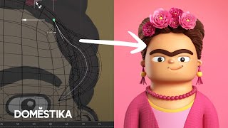 Modelado de Personaje en Cinema 4D: FRIDA KAHLO - Timelapse de YIPPIEHEY | Domestika