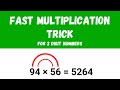 Fast Multiplication Trick For 2 Digit Numbers