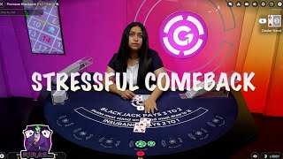 Chasing Loses On Blackjack- STRESSFUL COMEBACK