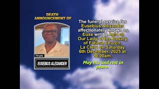 Eusebius Alexander ~ Short Obituary