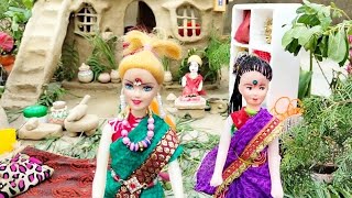 Barbie Doll All Day Routine In Indian Village|mina ki kahani part-14|Hindi kahani|बार्बी की कहानी