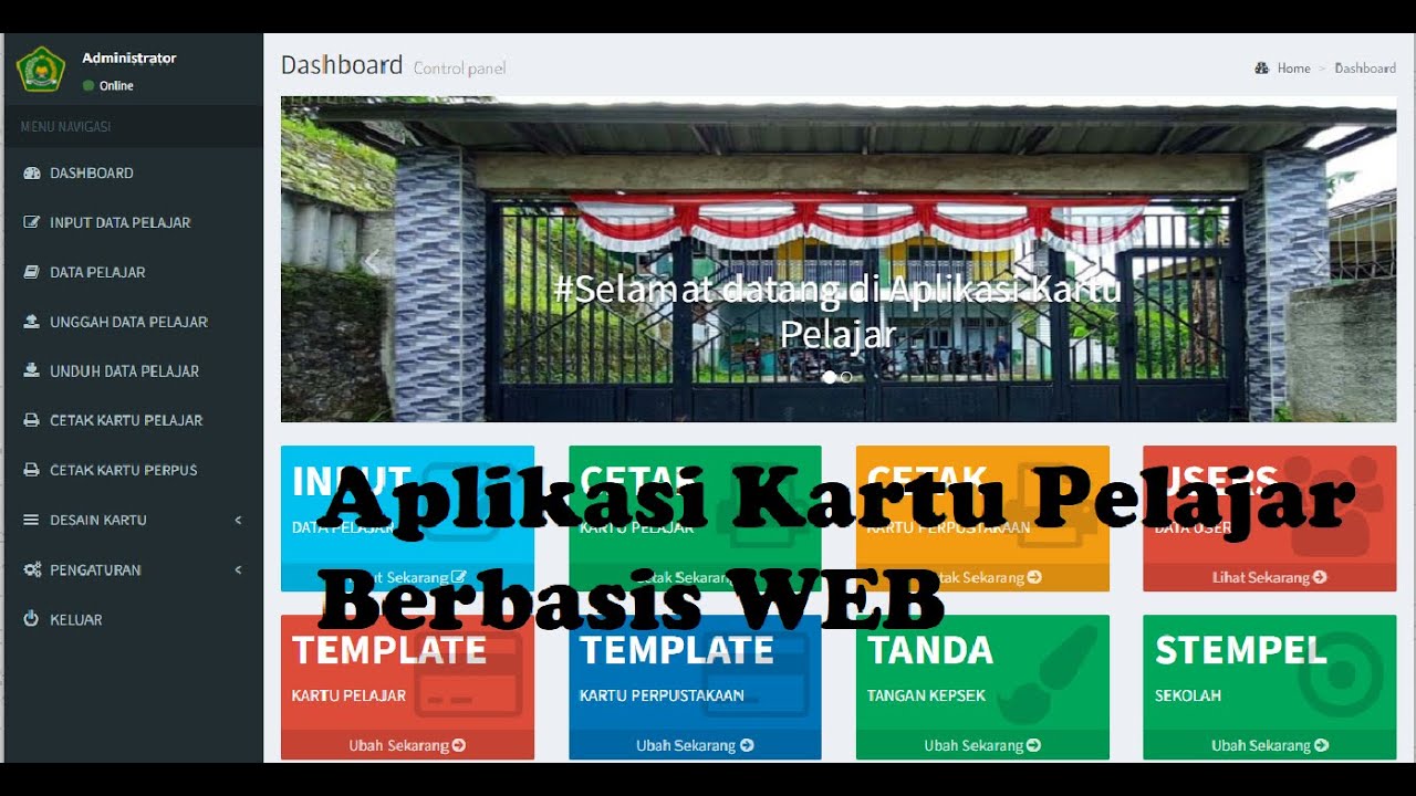 Aplikasi Kartu Pelajar Berbasis WEB - YouTube