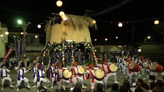 八重瀬町 安里青年エイサー　盆踊りの夕べ　エイサー演舞1回目　20220811 【旧盆ナカビ】