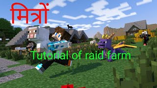 Tutorial of raid farm in Minecraft Bedrock edition
