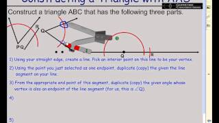 AAS Triangle Construction