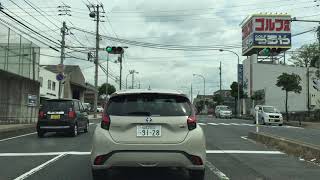 Driving from Shunan city hall to Yume town Kudamatsu shopping mall