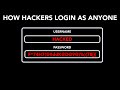 How HACKERS Login As ANYONE - SQL Injection