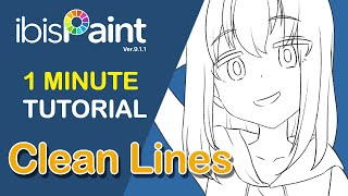 [Ibis Paint X] How to Draw Clean Lineart / Drawing Techniques #Shorts