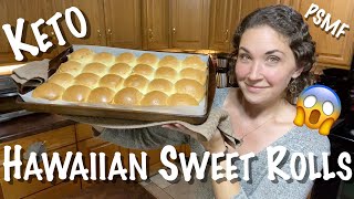 #81 KETO(PSMF) Hawaiian Sweet rolls!! 😱 These are SO GOOD! Perfect for Thanksgiving & Holidays 🦃🎄